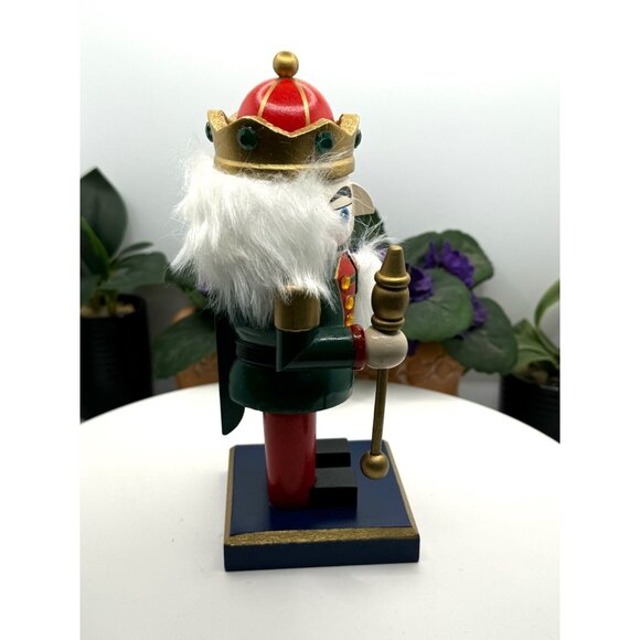 Kurt Adler Hand-Painted Wooden Mini Nutcracker King With Staff & Crown - Picture 8 of 8